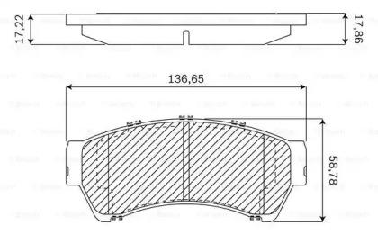 Комплект тормозных колодок F 03B 050 154 BOSCH