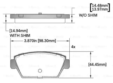 Комплект тормозных колодок F 03B 150 408 BOSCH