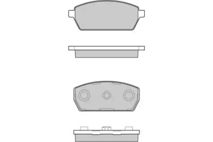 Комплект тормозных колодок 12-1047 E.T.F.