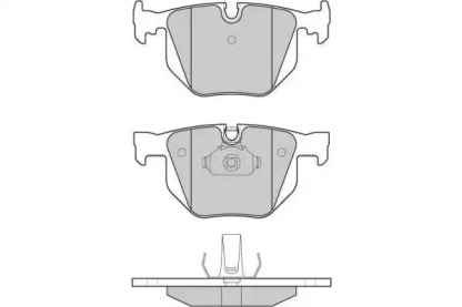 Комплект тормозных колодок 12-1102 E.T.F.