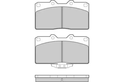 Комплект тормозных колодок 12-1128 E.T.F.