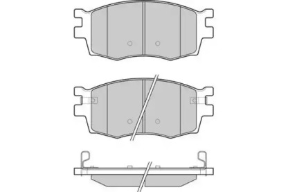 Комплект тормозных колодок 12-1240 E.T.F.