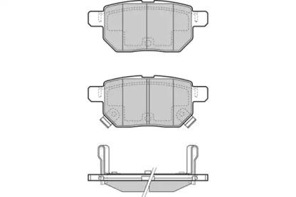 Комплект тормозных колодок 12-1485 E.T.F.