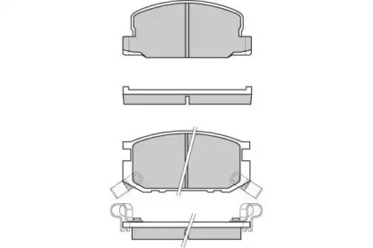 Комплект тормозных колодок 12-0308 E.T.F.