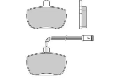Комплект тормозных колодок 12-0315-1 E.T.F.
