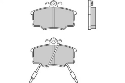 Комплект тормозных колодок 12-0339 E.T.F.