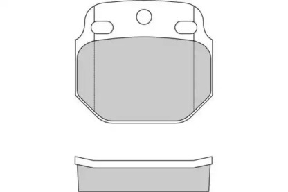 Комплект тормозных колодок 12-5244 E.T.F.