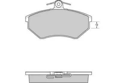 Комплект тормозных колодок 12-0532 E.T.F.