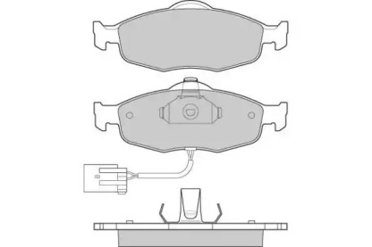 Комплект тормозных колодок 12-0561 E.T.F.