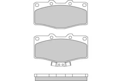 Комплект тормозных колодок 12-0618 E.T.F.
