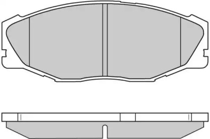 Комплект тормозных колодок 12-0697 E.T.F.