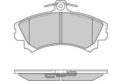 Комплект тормозных колодок 12-0702 E.T.F.