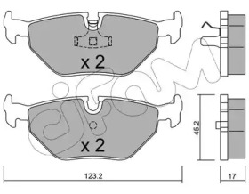 Комплект тормозных колодок 822-180-0 CIFAM