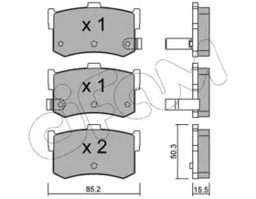 Комплект тормозных колодок 822-187-0 CIFAM