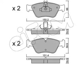 Комплект тормозных колодок 822-219-0 CIFAM