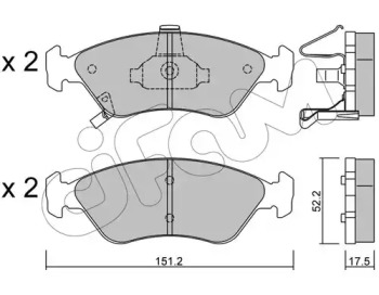 Комплект тормозных колодок 822-371-0 CIFAM