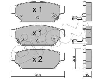 Комплект тормозных колодок 822-396-0 CIFAM