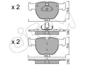 Комплект тормозных колодок 822-598-0 CIFAM