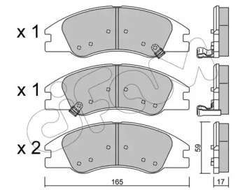 Комплект тормозных колодок 822-630-0 CIFAM