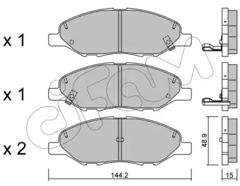 Комплект тормозных колодок 822-811-0 CIFAM