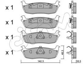 Комплект тормозных колодок 822-858-0 CIFAM