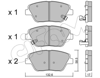 Комплект тормозных колодок 822-945-0 CIFAM