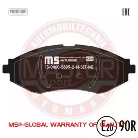 Комплект тормозных колодок 13046058992N-SET-MS MASTER-SPORT