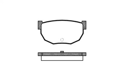 Комплект тормозных колодок P0513.10 WOKING
