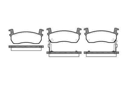 Комплект тормозных колодок P0743.02 WOKING