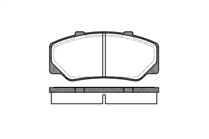 Комплект тормозных колодок P0763.00 WOKING