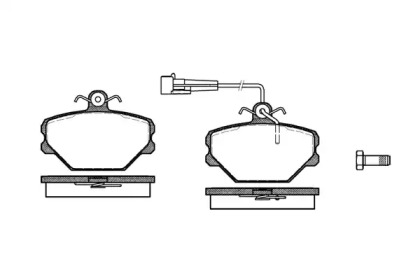 Комплект тормозных колодок P3643.02 WOKING