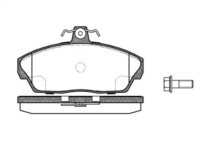 Комплект тормозных колодок P2373.10 WOKING