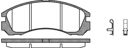 Комплект тормозных колодок P2543.32 WOKING