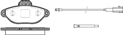 Комплект тормозных колодок P5143.21 WOKING