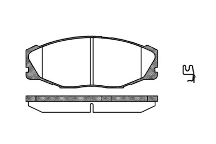 Комплект тормозных колодок P5433.04 WOKING