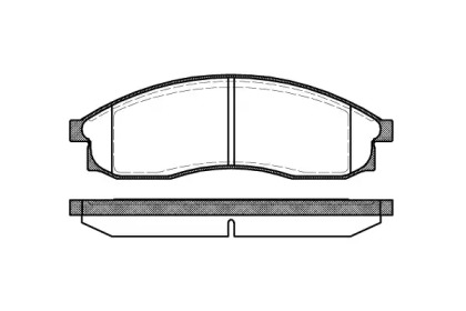 Комплект тормозных колодок P5693.00 WOKING