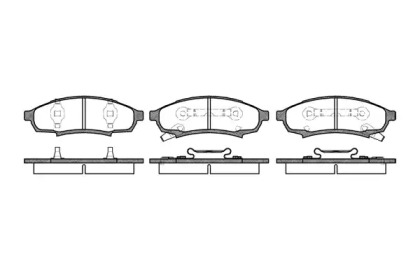 Комплект тормозных колодок P4313.02 WOKING