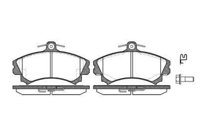 Комплект тормозных колодок P4903.02 WOKING