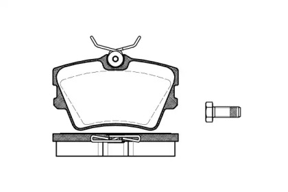 Комплект тормозных колодок P4913.00 WOKING