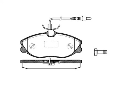 Комплект тормозных колодок P7043.04 WOKING