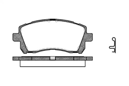 Комплект тормозных колодок P7553.02 WOKING