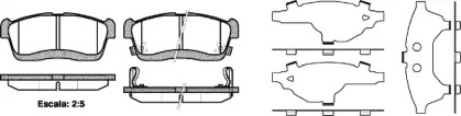 Комплект тормозных колодок P6243.42 WOKING