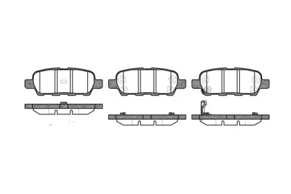 Комплект тормозных колодок P9763.01 WOKING