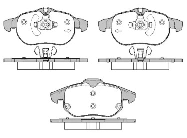 Комплект тормозных колодок P9883.20 WOKING