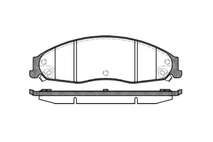 Комплект тормозных колодок P8553.08 WOKING