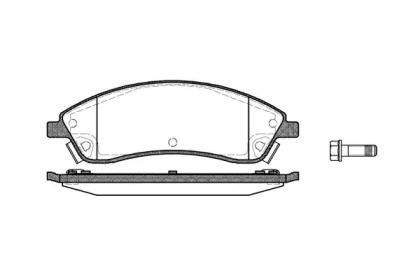 Комплект тормозных колодок P11863.08 WOKING