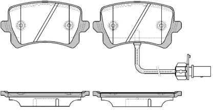 Комплект тормозных колодок P12423.01 WOKING