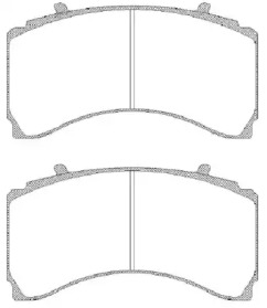 Комплект тормозных колодок JSA 15793.10 WOKING
