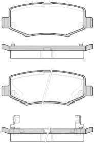 Комплект тормозных колодок P14283.02 WOKING