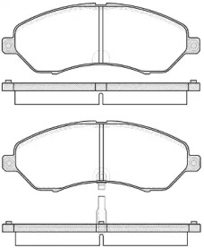 Комплект тормозных колодок P14293.02 WOKING